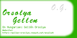 orsolya gellen business card